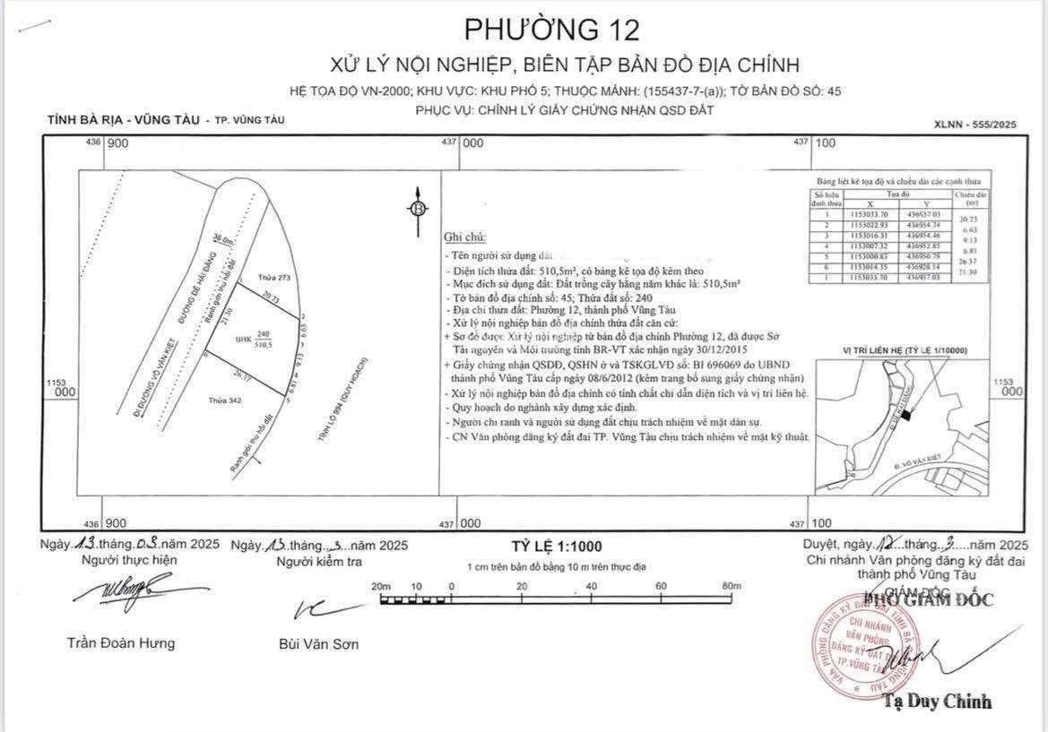 Bán đất 2 mặt tiền 510m² Phường 12 Vũng Tàu 9,5 tỷ - Ảnh thu nhỏ 4