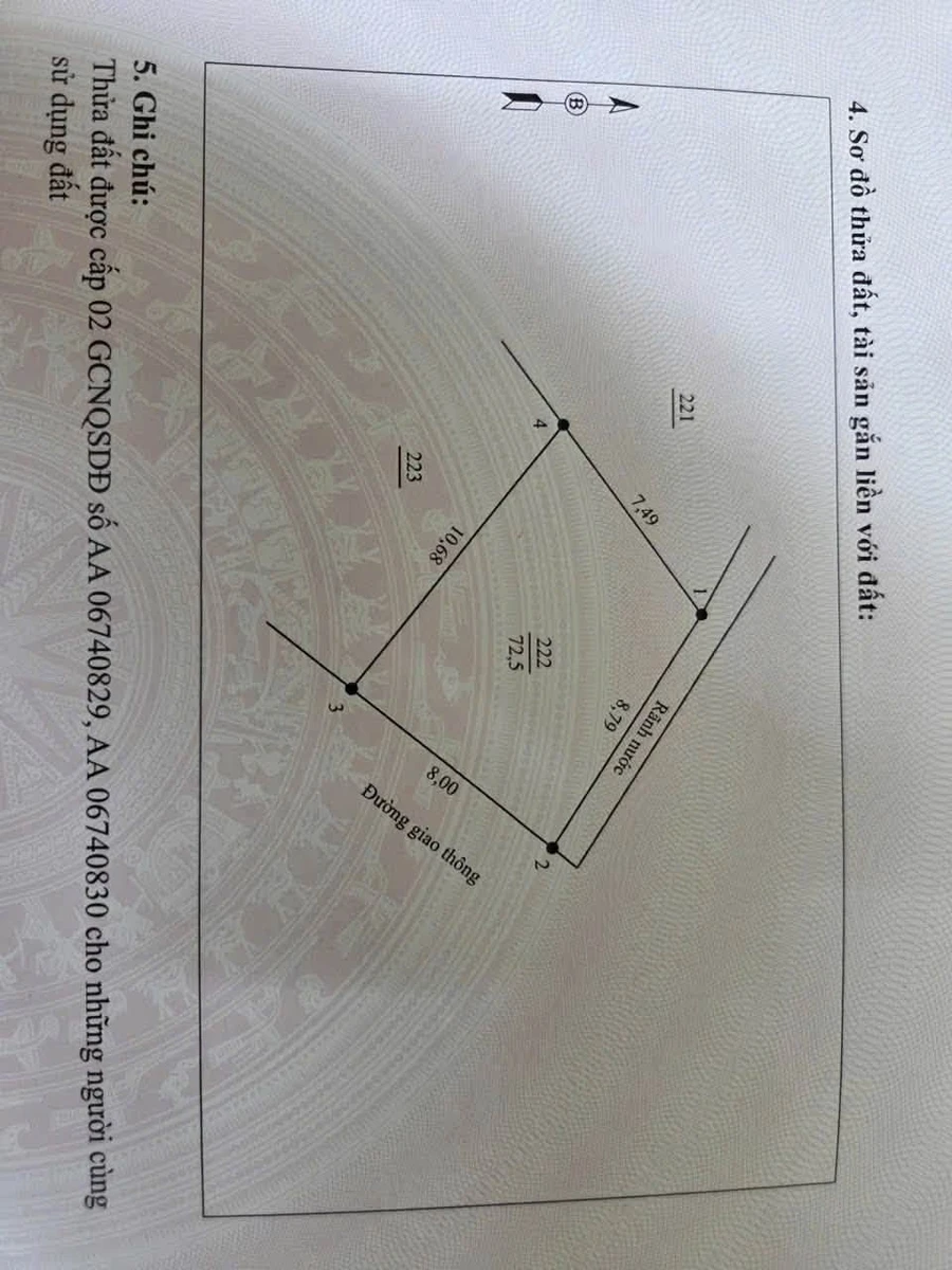 Bán đất khu Vân Cơ Việt Trì 72,5m² mặt 8m - Ảnh thu nhỏ 3