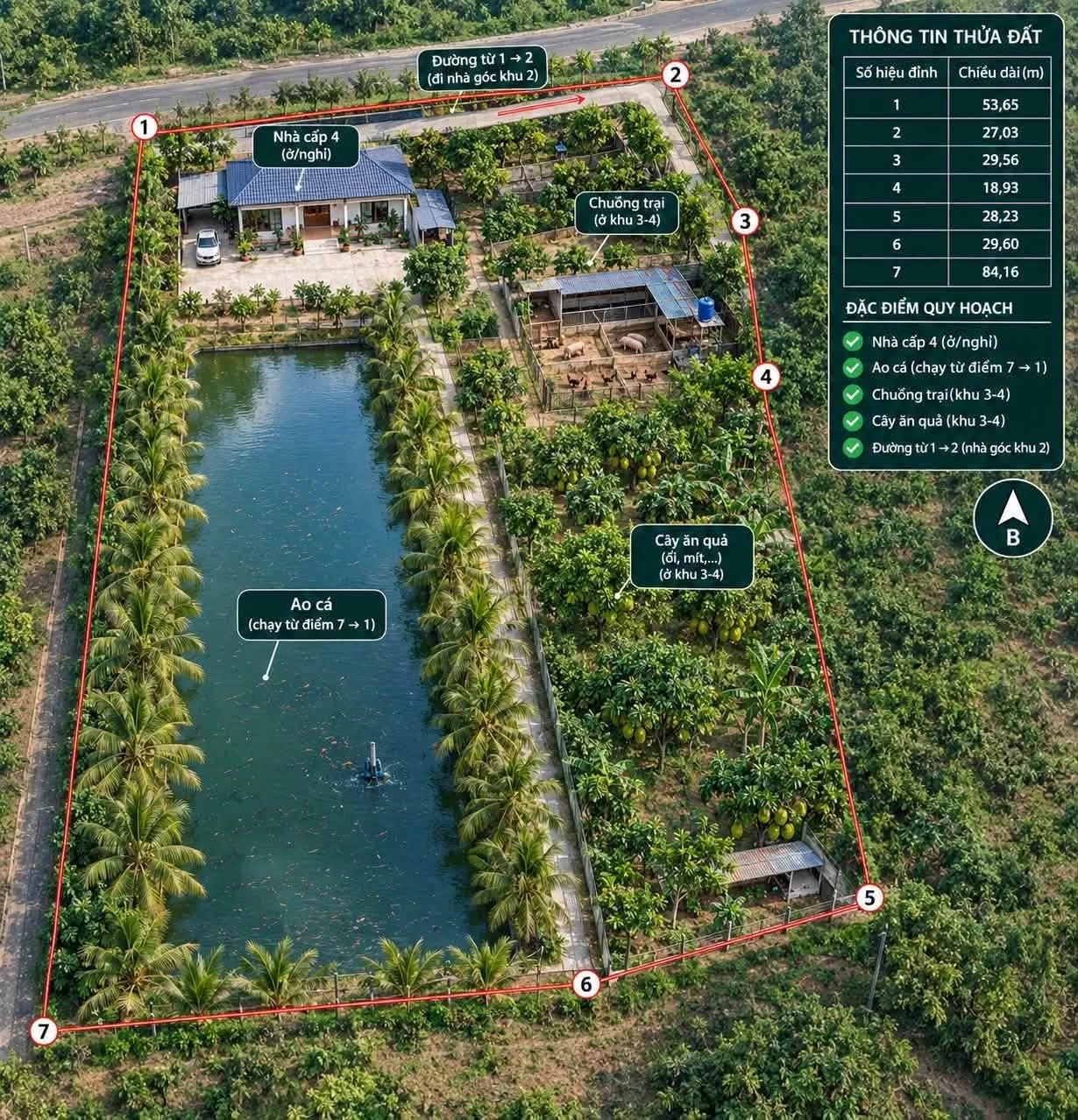 Bán trang trại 3700m2 tại Nam Đàn, Nghệ An, 7 tỷ - Ảnh 1