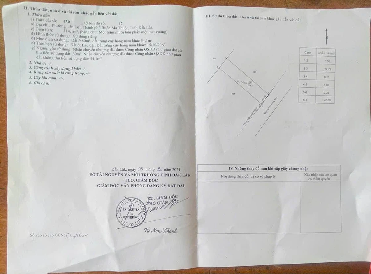Bán đất hẻm Đỗ Nhuận Tân Lợi 114m², 3 tỷ 550 - Ảnh thu nhỏ 3
