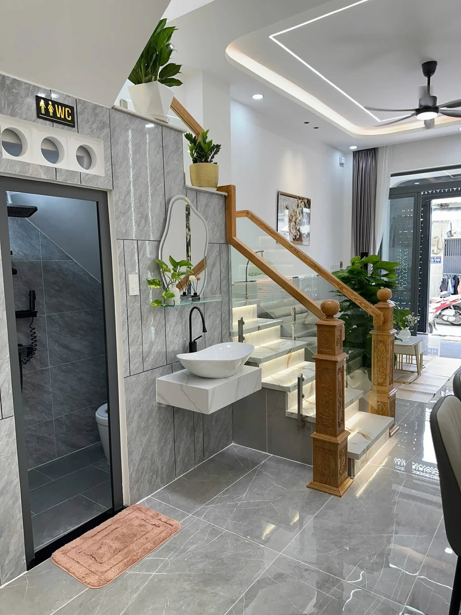 Bán nhà 1 trệt 1 lầu 4x13m, 3PN 3WC, hẻm 6m, Bình Hưng Hòa A, Bình Tân - Ảnh thu nhỏ 2