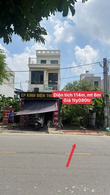 Bán lô đất 114m² mặt tiền 6m gần KCN VISIP, giá 1 tỷ 80 triệu