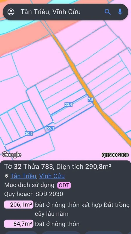 Bán lô góc 96m² Phường Tân Triều, Đồng Nai 1,179 tỷ