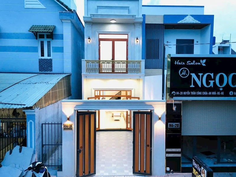 Bán nhà mới 1 trệt 1 lầu Rạch Giá An Giang 112.8m²