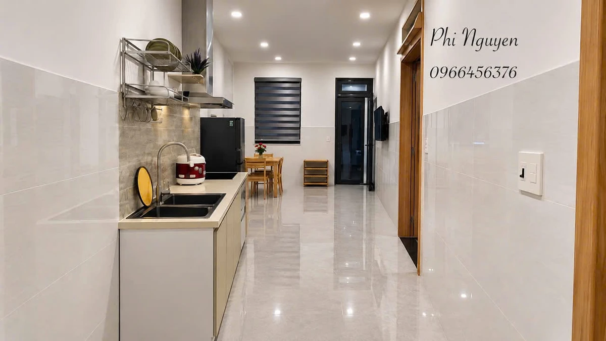 Cho thuê căn hộ 2PN full nội thất 50m2 Phan Chu Trinh 6 triệu/tháng - Ảnh 1