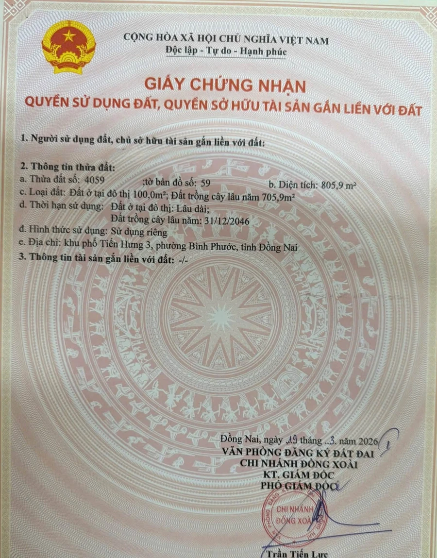 Bán đất xây nhà trọ Tiến Hưng 2 tỷ gần KCN - Ảnh thu nhỏ 3