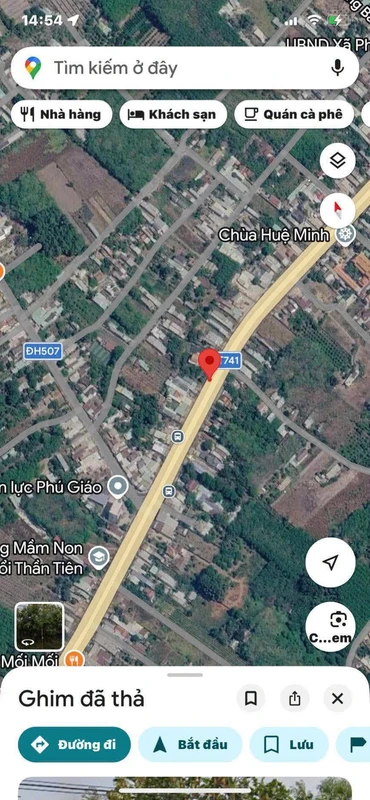 Bán đất mặt tiền 500m² Vĩnh Hòa Phú Giáo 4,3 tỷ
