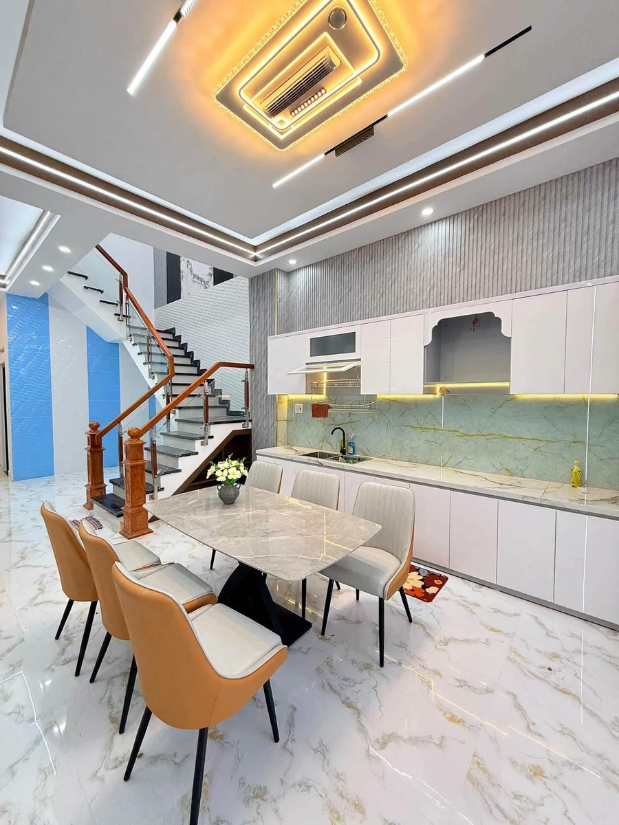 Bán nhà 1 trệt 1 lầu 143,6m2 kế chợ Gò Đen Long An - Ảnh thu nhỏ 5