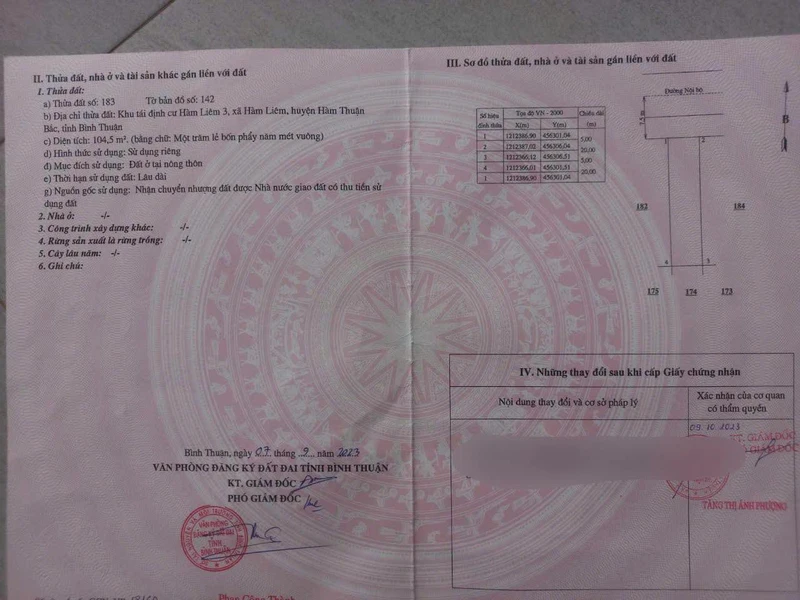 Nhà cấp 4 mặt sông Hàm Liêm 104.5m2, 2 phòng ngủ, 1.9 tỷ