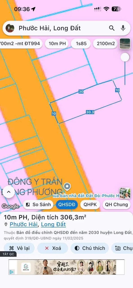 Bán đất biệt thự 304m² Phước Hải gần Võ Văn Kiệt - Ảnh thu nhỏ 5