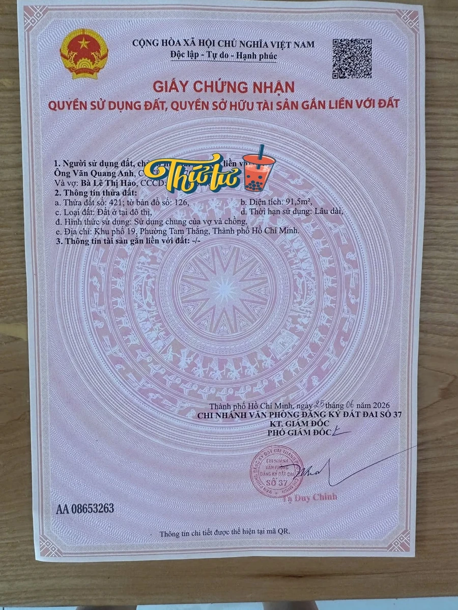 Bán đất trống 92m² hẻm thẳng Phạm Hồng Thái, Vũng Tàu, 6,6 tỷ - Ảnh thu nhỏ 2