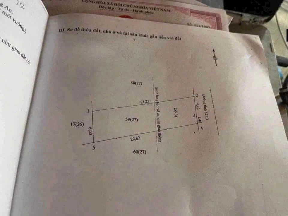 Bán đất thổ cư mặt tiền ĐT827B 126m², Long An - Ảnh thu nhỏ 3