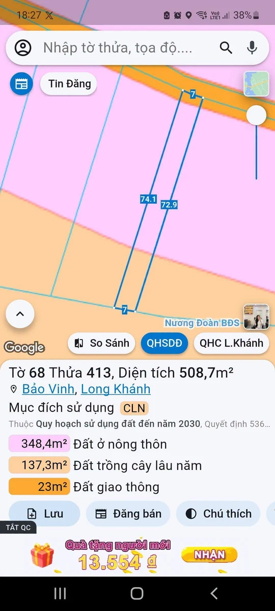 Bán vườn trái cây 500m2 giá 699 triệu Cần Giờ - Ảnh thu nhỏ 3