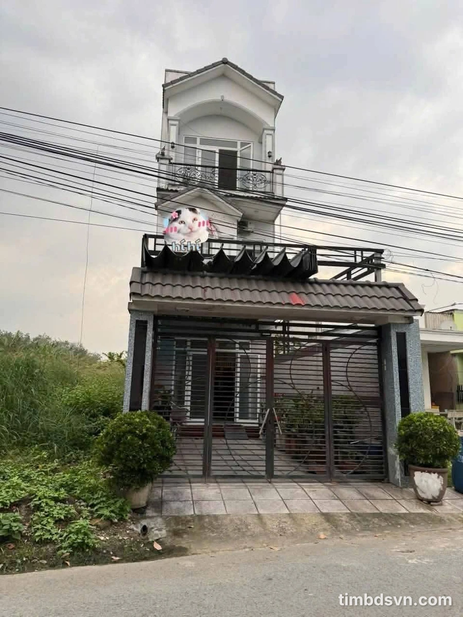Bán nhà 1 trệt 2 lầu mặt tiền Phú Mỹ, Bình Tân, 160m² - Ảnh 1