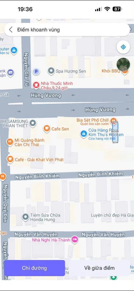 Bán lô mặt tiền Hùng Vương, Phan Thiết, 95m2, 7.5 tỷ - Ảnh thu nhỏ 2