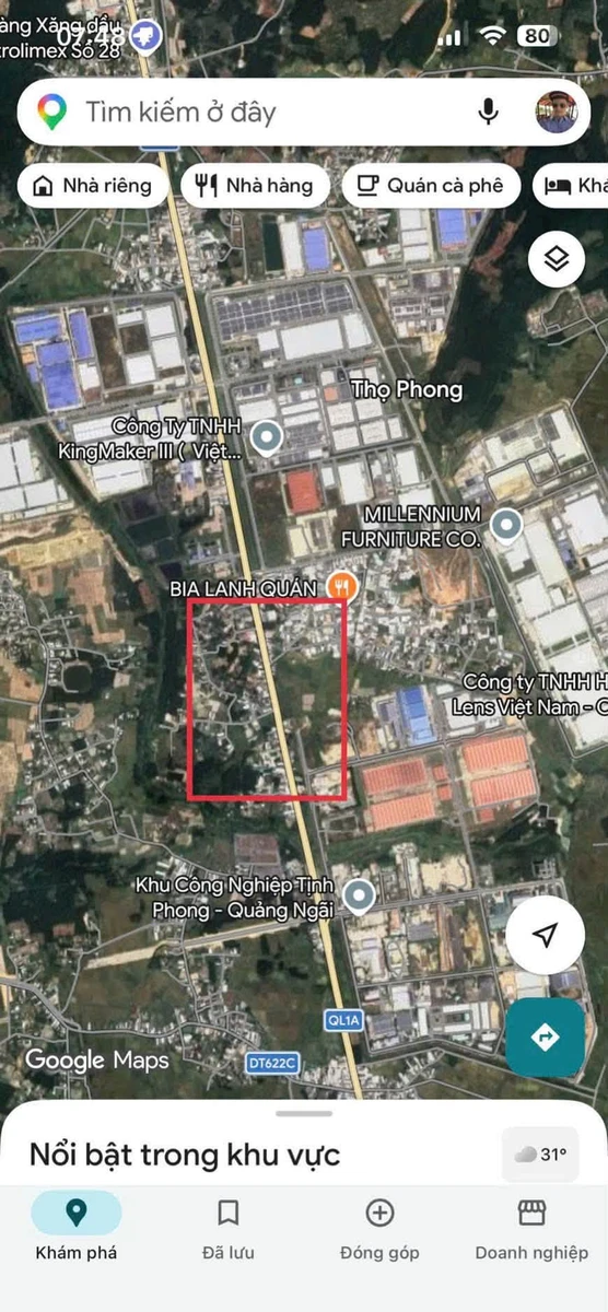 Bán đất gần KCN Tịnh Phong VSIP 100m² giá 6xx triệu - Ảnh 1