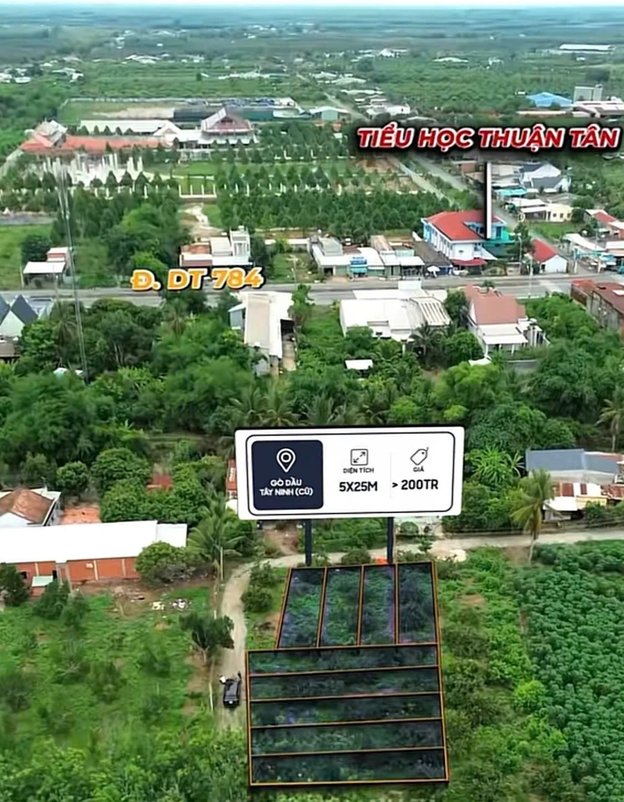 Bán đất full thổ cư 115m² Truông Mít Tây Ninh 265 triệu - Ảnh thu nhỏ 2