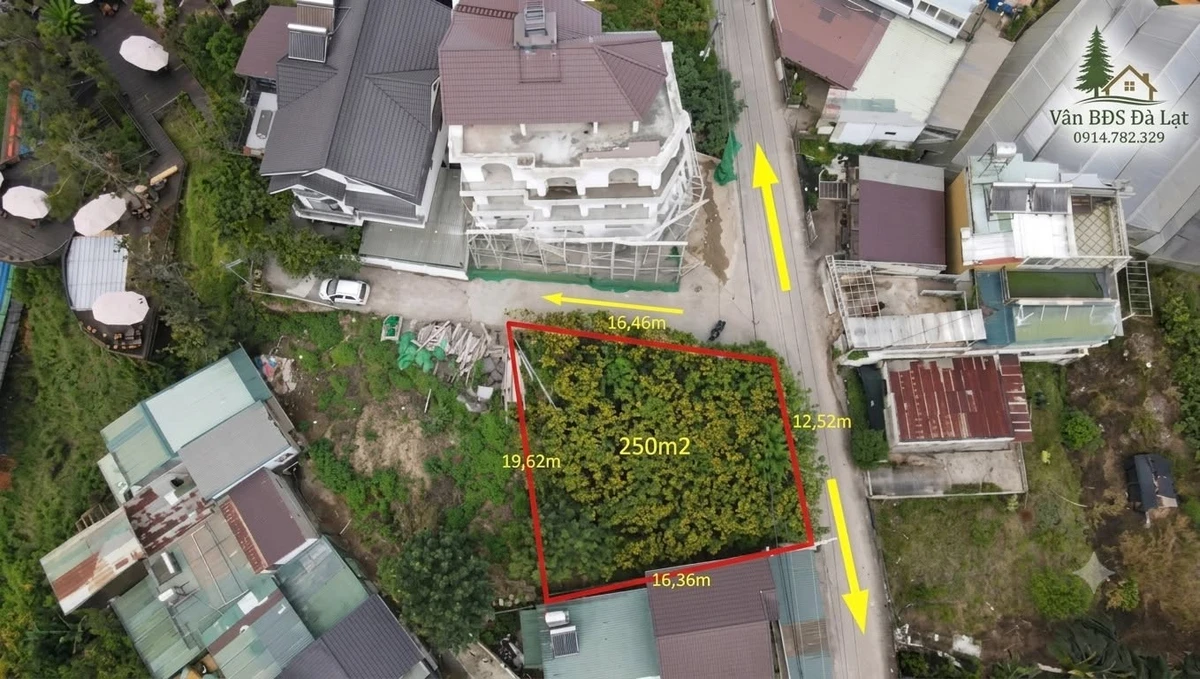 Bán lô đất view 250m² Hoàng Hoa Thám P.10 Đà Lạt 9.7 tỷ - Ảnh thu nhỏ 2