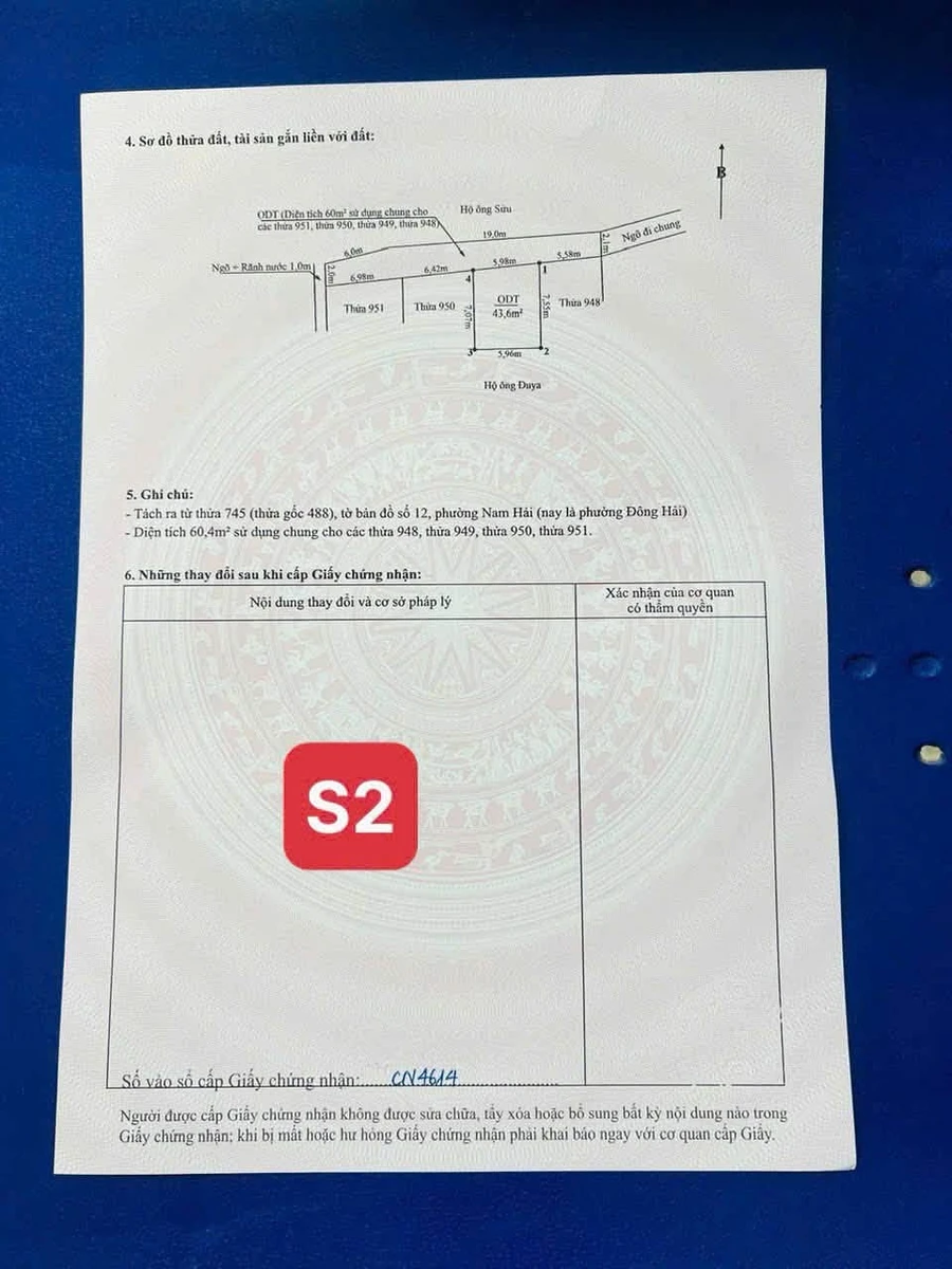 Bán đất Đông Phong Hải Phòng 43,6m² từ 1 tỷ - Ảnh thu nhỏ 3
