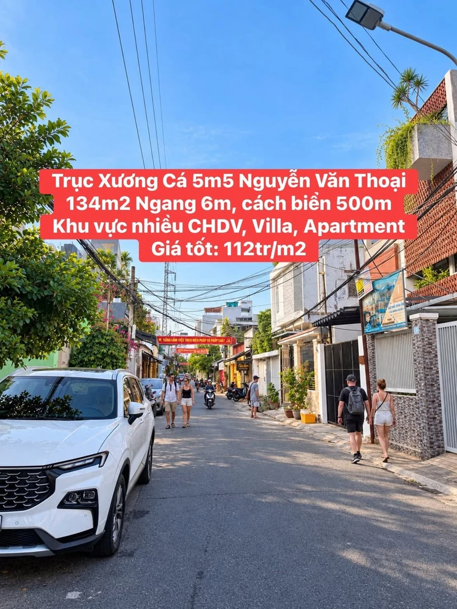 Bán đất Trục Xương Cá 134m2 Nguyễn Văn Thoại Đà Nẵng - Ảnh 1