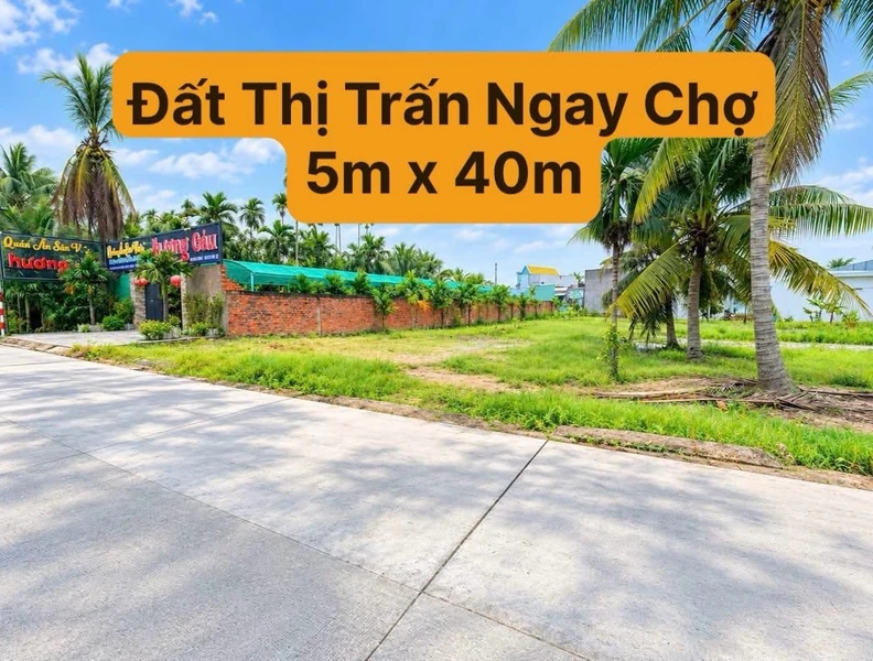 Bán đất thổ cư 5x40m sổ hồng riêng gần chợ Đức Hoà, Long An
