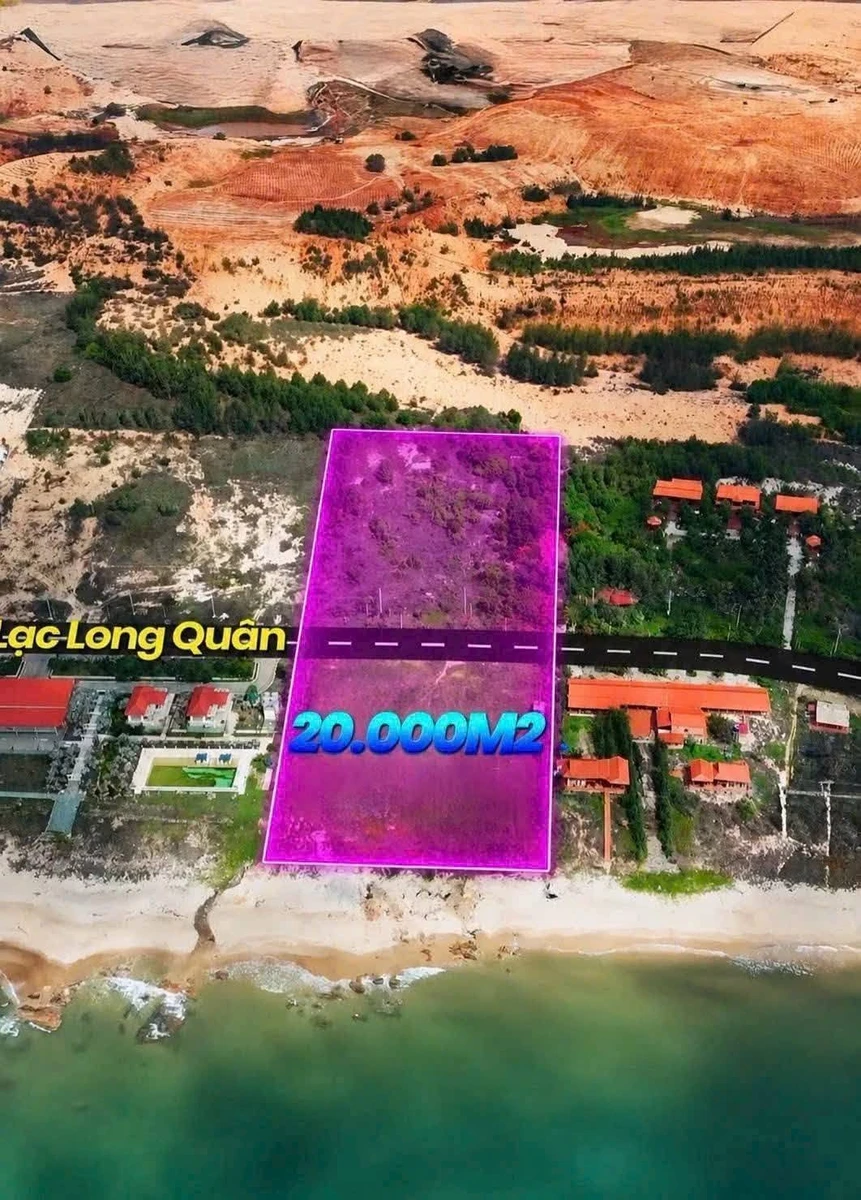 Bán đất sản xuất kinh doanh mặt biển Thuận Quý 19.950m², 5 triệu/m² - Ảnh 1