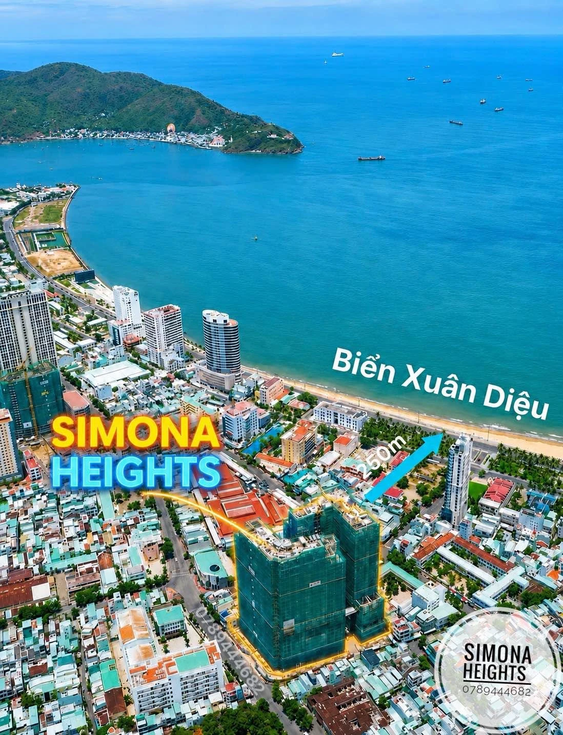 Bán căn hộ 2PN full nội thất Simona Heights Quy Nhơn 70m² 2.6 tỷ - Ảnh 1