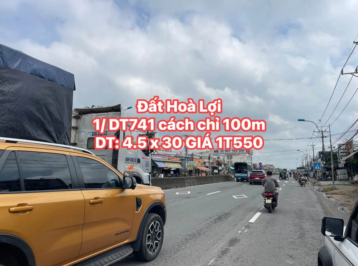 Bán đất mặt tiền Hòa Lợi Hóc Môn 143,7m² giá 1 tỷ 5 - Ảnh 1