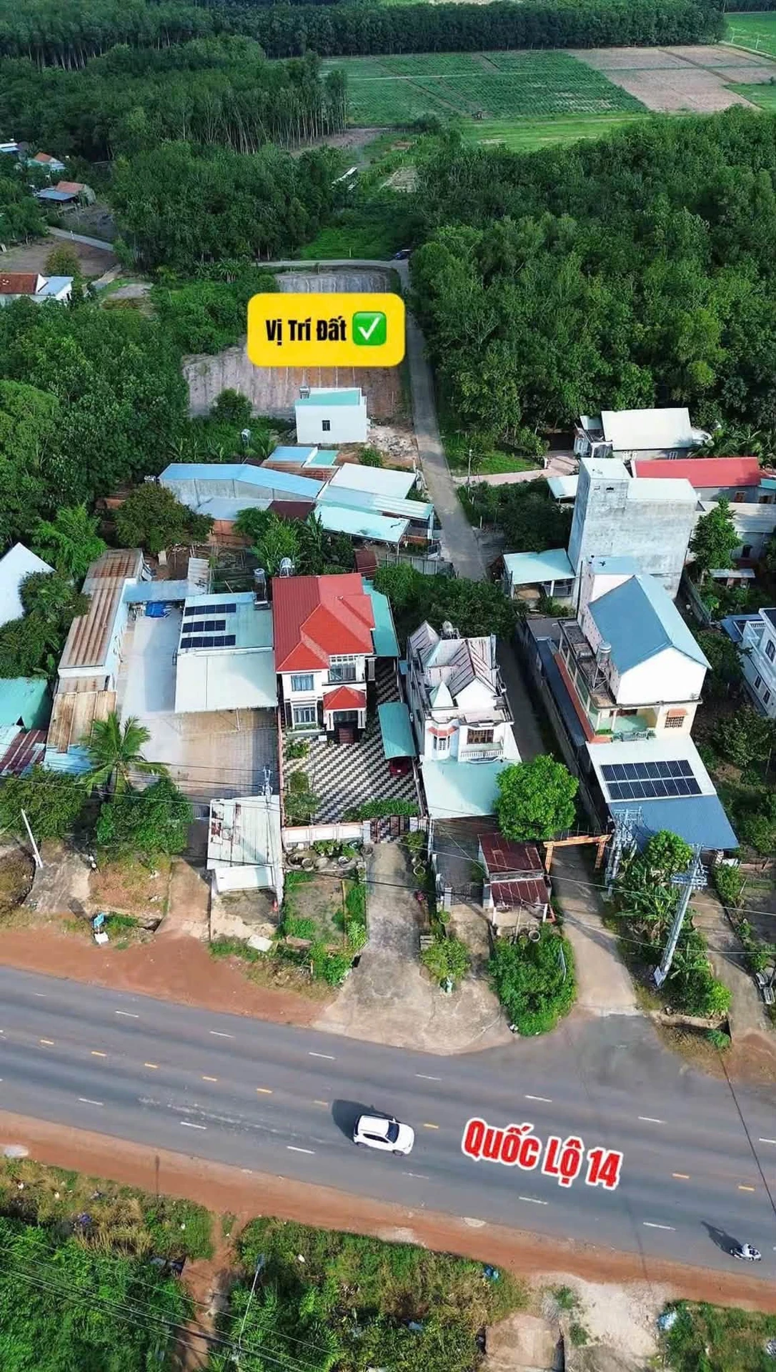 Bán đất hai mặt tiền Quốc Lộ 14 Bình Dương 490m² 860 triệu - Ảnh 1