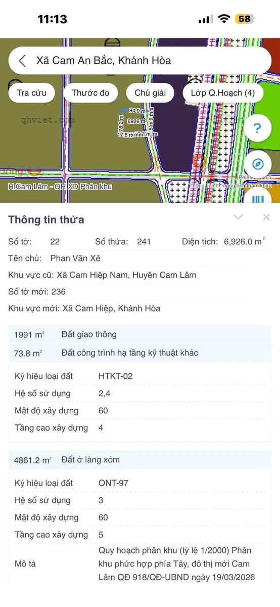 Bán đất Cẩm Lâm Khánh Hòa 6926m² giá 1,5 triệu/m² - Ảnh thu nhỏ 2