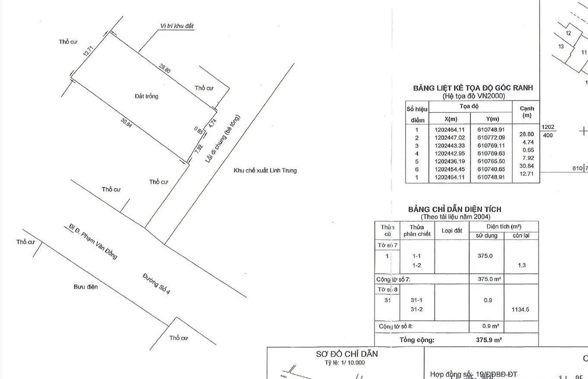 Bán đất Linh Xuân 376m² 9 tỷ Đường Số 4 Linh Trung - Ảnh thu nhỏ 2