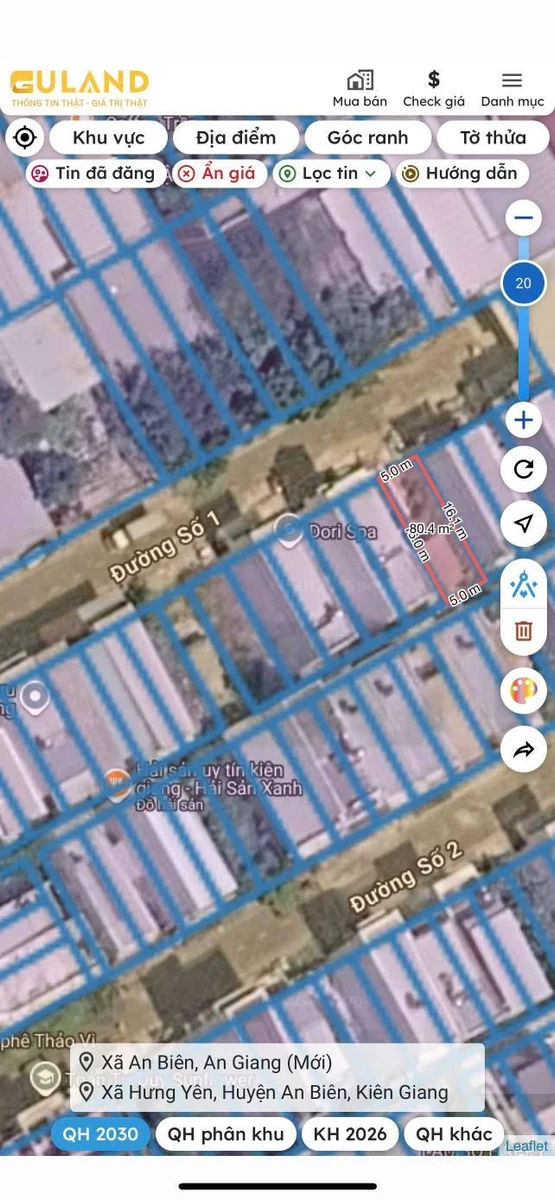 Bán đất nền Nam An Hoà 80m² Rạch Giá 1 tỷ 850 - Ảnh thu nhỏ 2