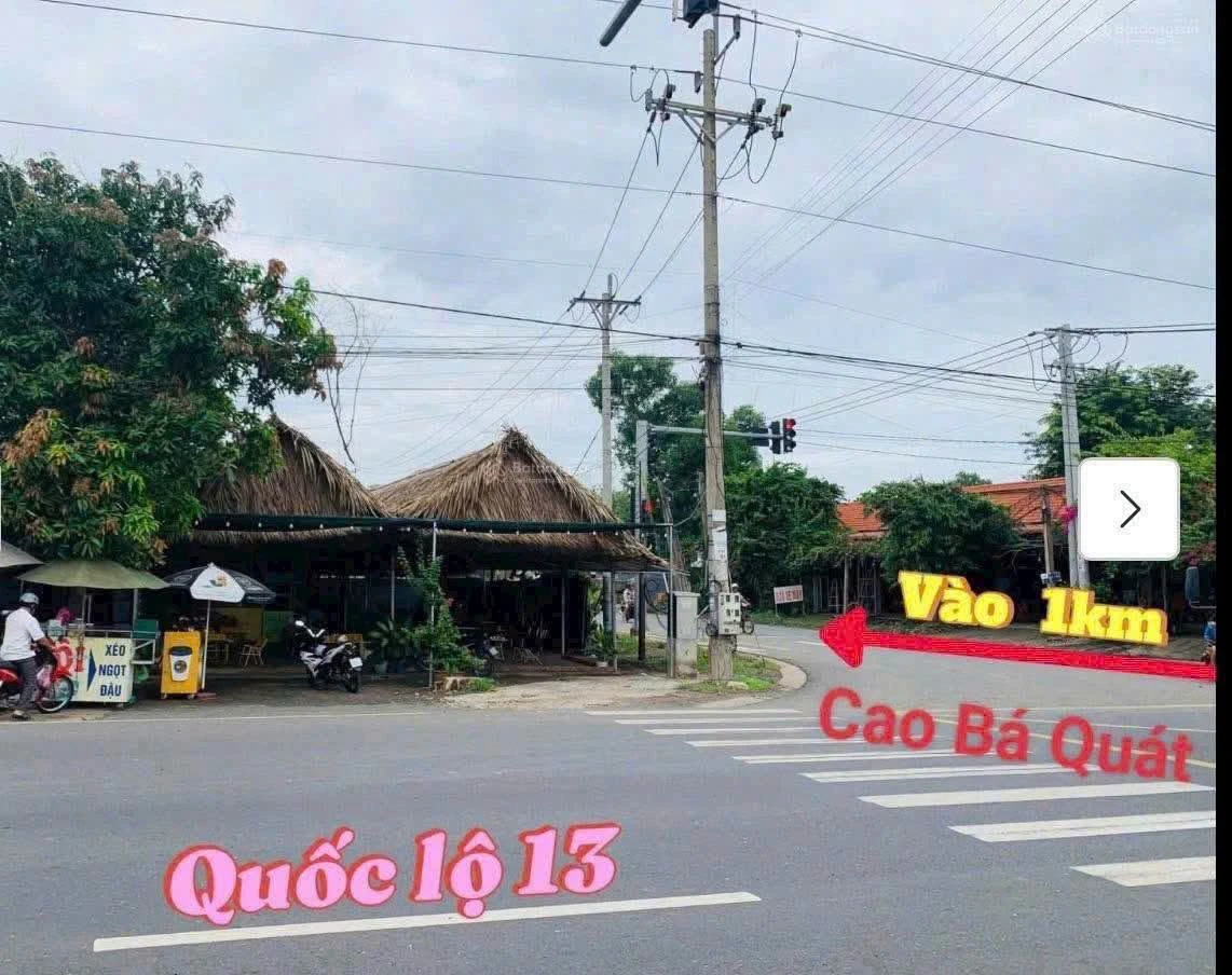 Bán đất mặt tiền Cao Bá Quát Chơn Thành 380m² 986 triệu - Ảnh 1