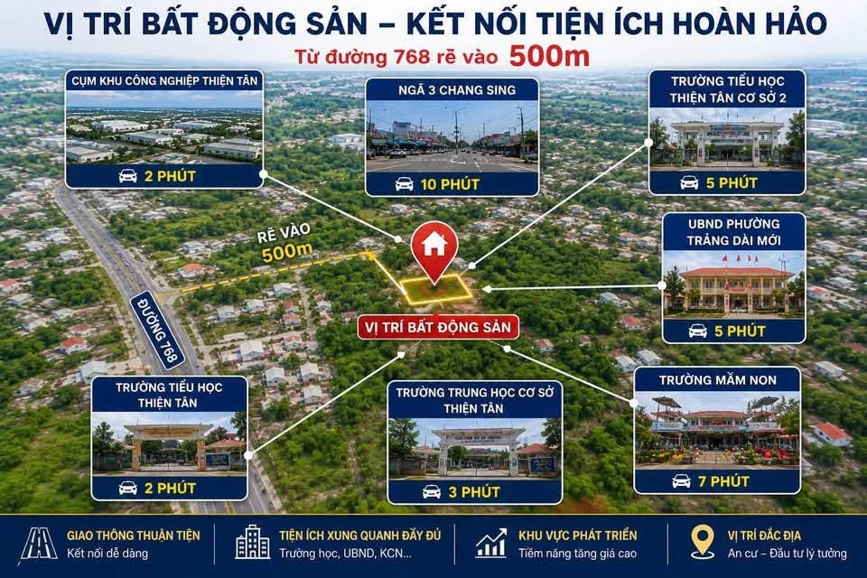 Bán gấp lô đất thổ cư 65m2 sổ riêng giá 750 triệu tại Phường Trảng Dài - Ảnh thu nhỏ 3
