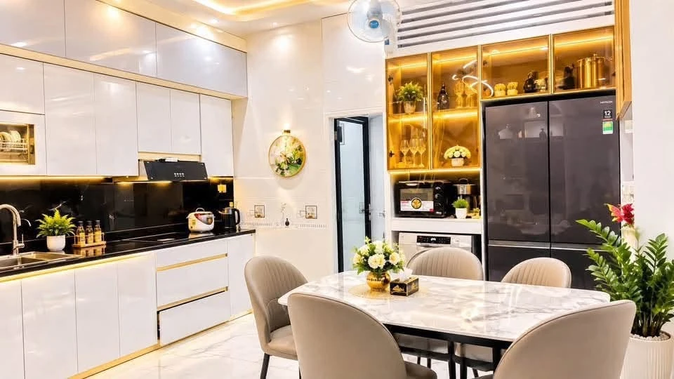 Bán nhà 4 tầng 54,5m2 đường Máng, Hoàng Huy, An Đồng, An Dương, tặng full nội thất - Ảnh thu nhỏ 2