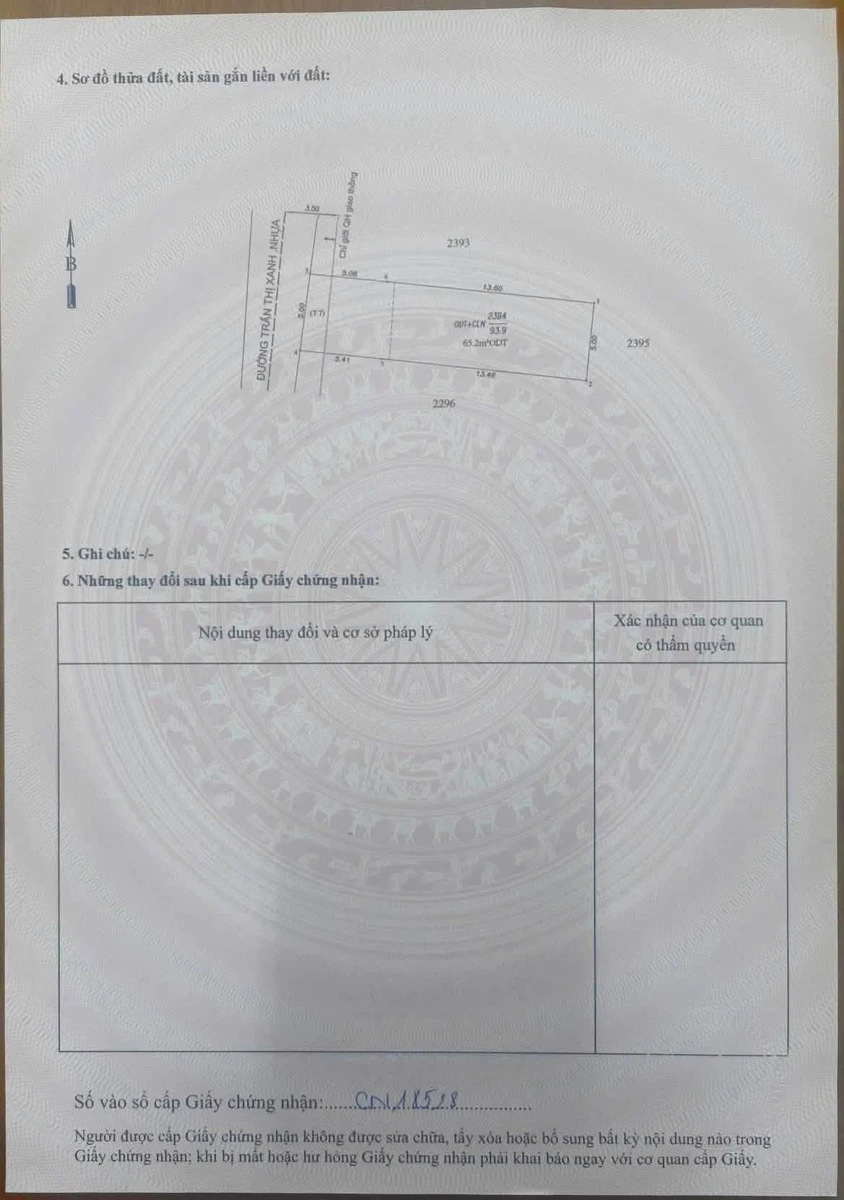 Bán đất mặt tiền đường Trần Thị Xanh, Dĩ An, 94m2, giá 3,75 tỷ - Ảnh thu nhỏ 5