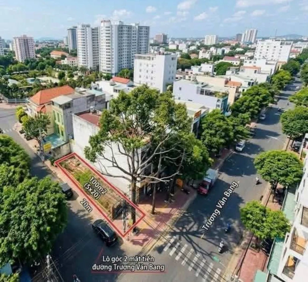 Bán đất lô góc 2 mặt tiền 100m2 Trương Văn Bang, Vũng Tàu - Ảnh 1