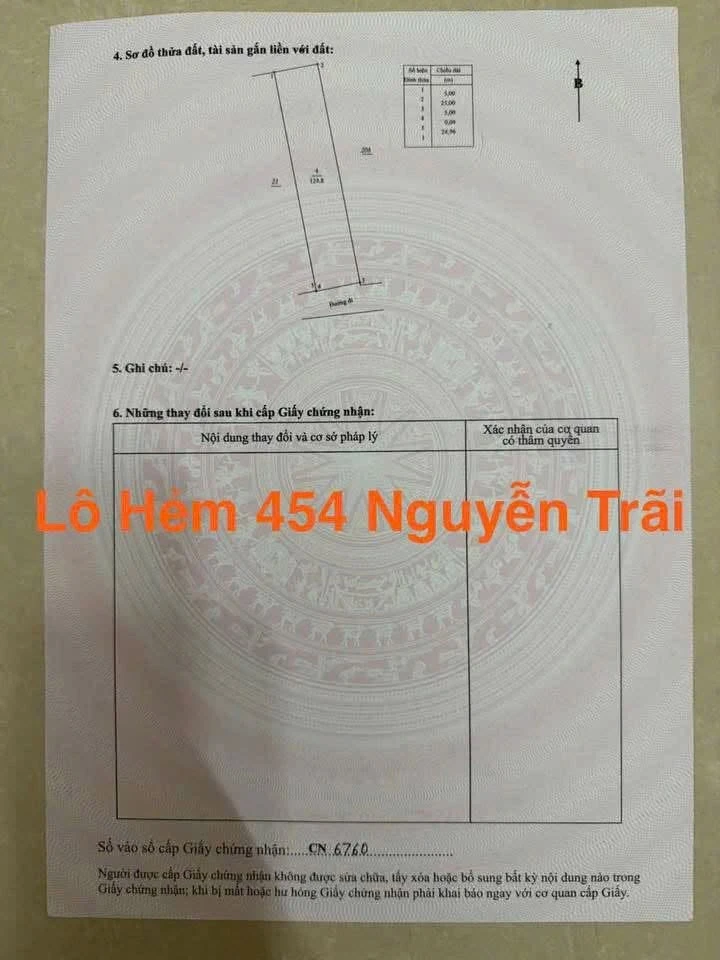 Bán đất Nguyễn Trãi 125 m² giá 990 triệu Quận 5 - Ảnh thu nhỏ 3