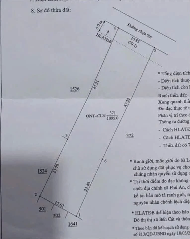 Bán lô đất 1092m2 Phú An, Bình Chánh 3,1 tỷ - Ảnh thu nhỏ 4