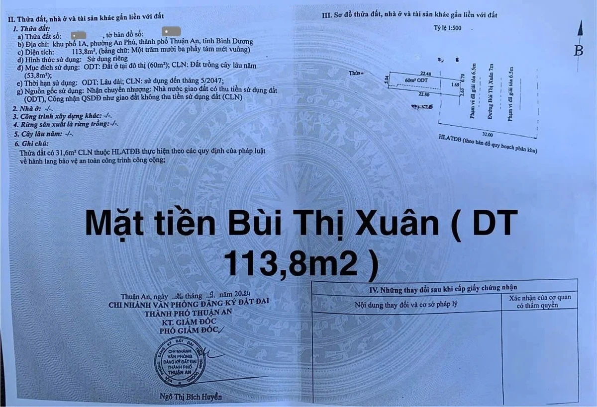 Bán đất mặt tiền 113,8m² 6 tỷ 150 Thuận An - Ảnh thu nhỏ 5