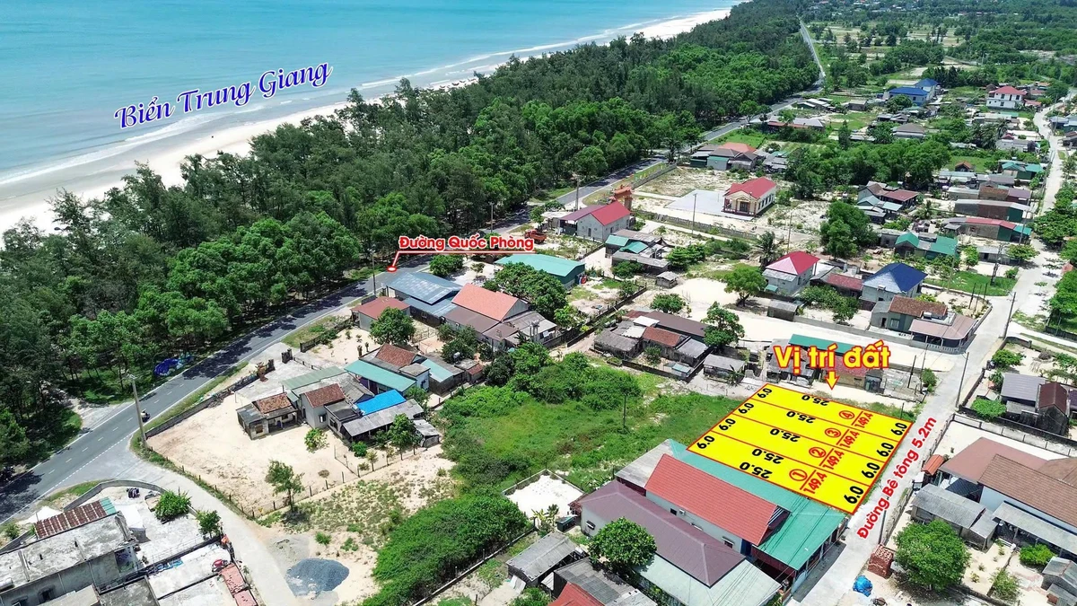 Bán đất 150m² gần biển Trung Giang Quảng Trị 400 triệu - Ảnh thu nhỏ 2