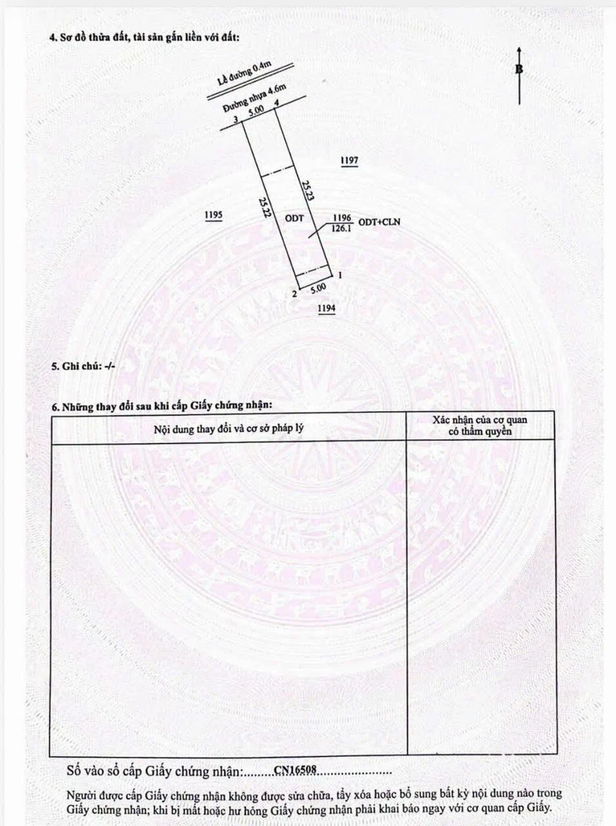 Bán đất Hiệp Thành Thủ Dầu Một Bình Dương 125m2 giá 3 tỷ 320 triệu - Ảnh thu nhỏ 4