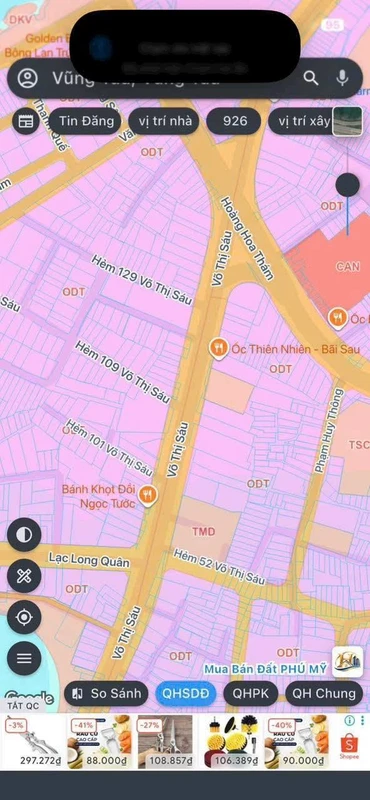 Bán đất biệt thự 339m2 hẻm 109 Võ Thị Sáu, Vũng Tàu giá 23,999 tỷ