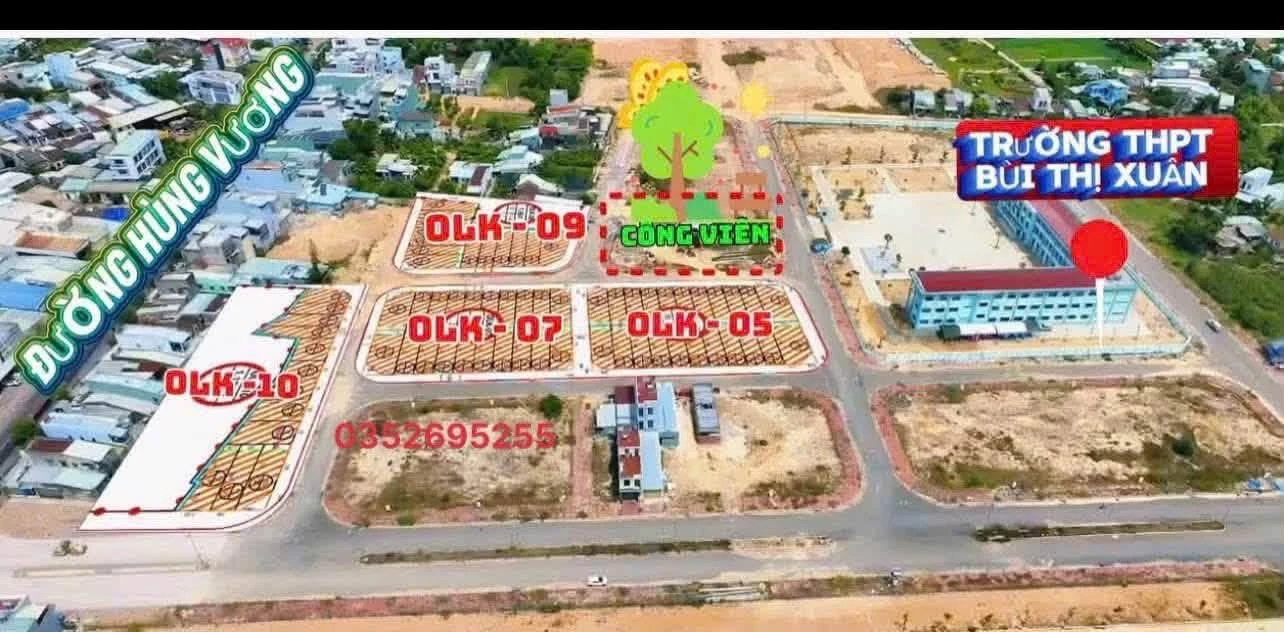 Bán đất 103m2 Quy Nhơn Bắc, mặt tiền Hùng Vương - Ảnh 1