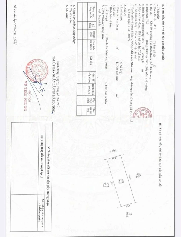 Bán lô đất 70,5m² ngõ phố Ngô Quyền, TP Hải Dương