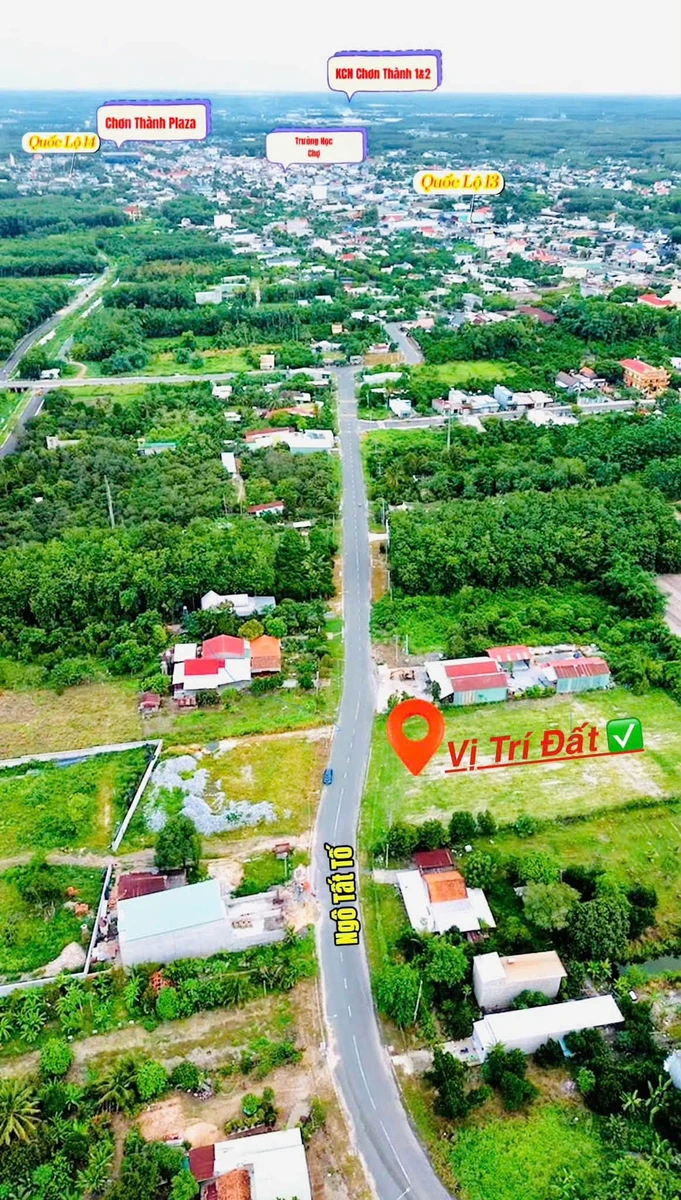 Bán đất Chơn Thành 60m2 giá 1 tỷ 90 triệu - Ảnh thu nhỏ 3
