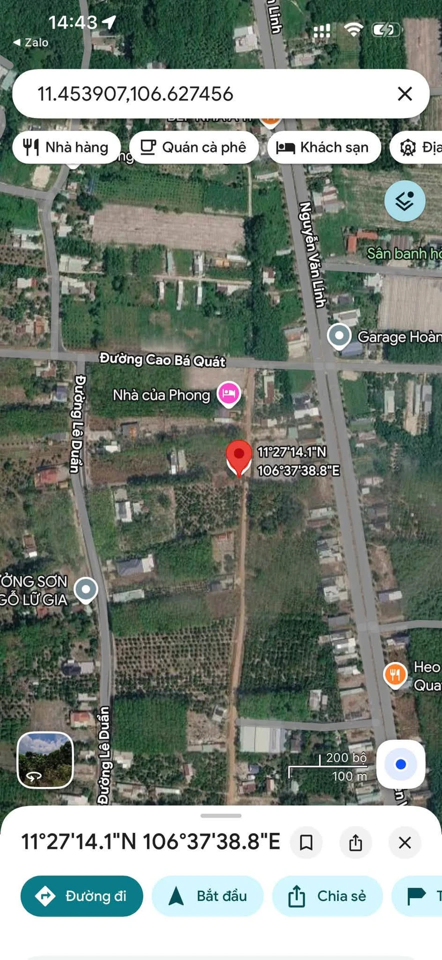 Bán 2 lô đất liền kề 5m mặt tiền Chơn Thành 100m2, 440 triệu - Ảnh 1