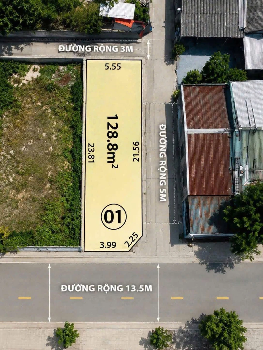 Bán đất 3 mặt tiền An Ninh, Huế, 128.8m², 2,85 tỷ - Ảnh thu nhỏ 3