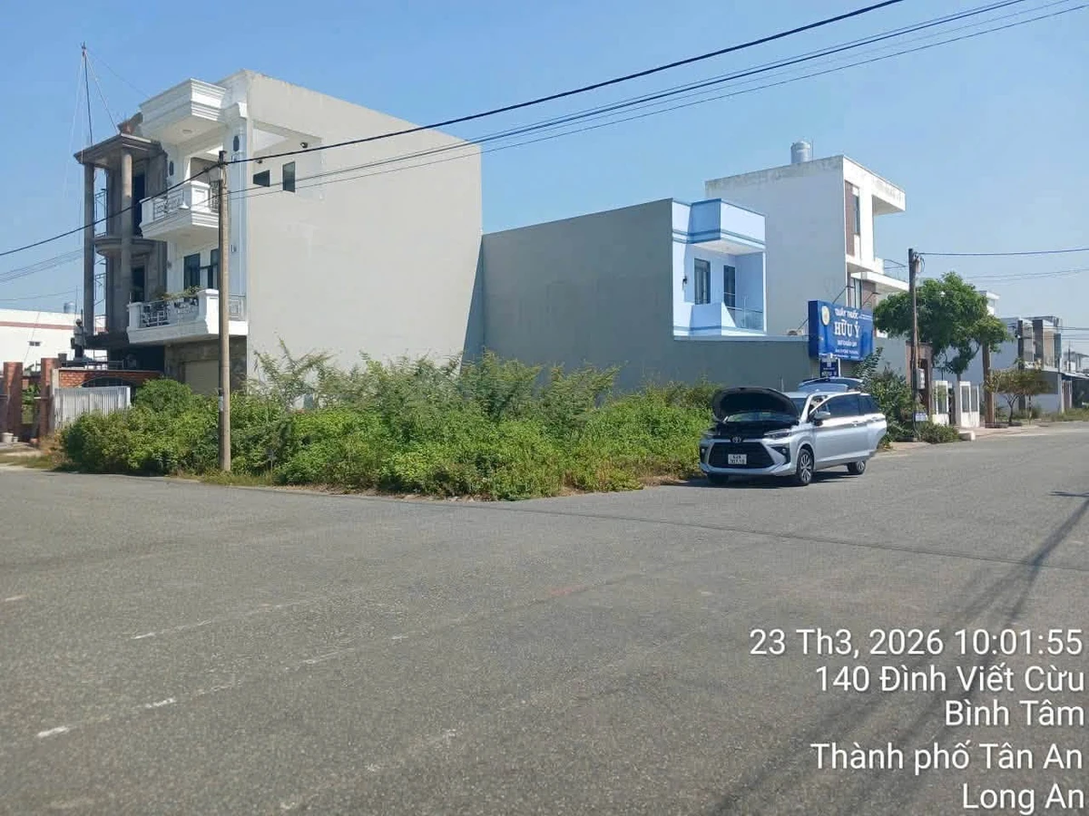 Bán đất lô góc 2 mặt tiền 136,4m² đối diện chợ KDC Bình Tâm, Tân An, Tây Ninh - Ảnh thu nhỏ 2