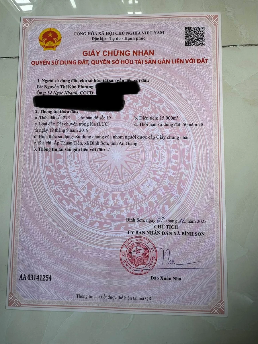 Bán 15 công đất ruộng Bình Sơn, Bình Dương, 1,35 tỷ - Ảnh 1